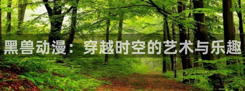 age动漫官网入口老版本：黑兽动漫：穿越时空的艺术与乐趣