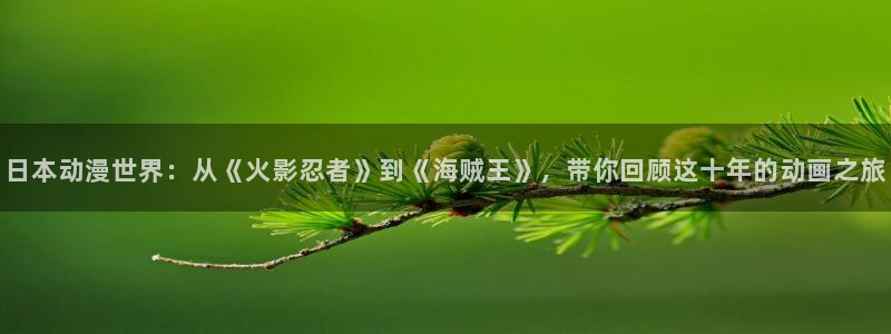 kakaopage韩漫官网：日本动漫世界：从《火影忍者》到《海贼王》，带你回顾这十年的动画之旅