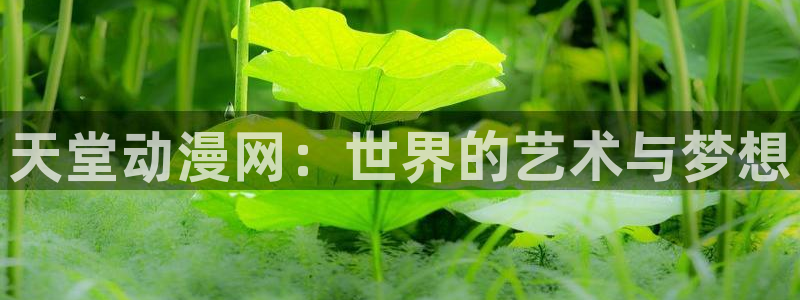 age动漫官网版入口：天堂动漫网：世界的艺术与梦想